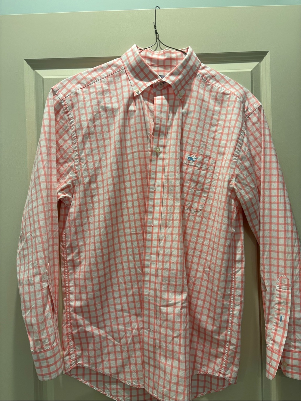 Men's pink Check Button-Down Shirt vineyard vines